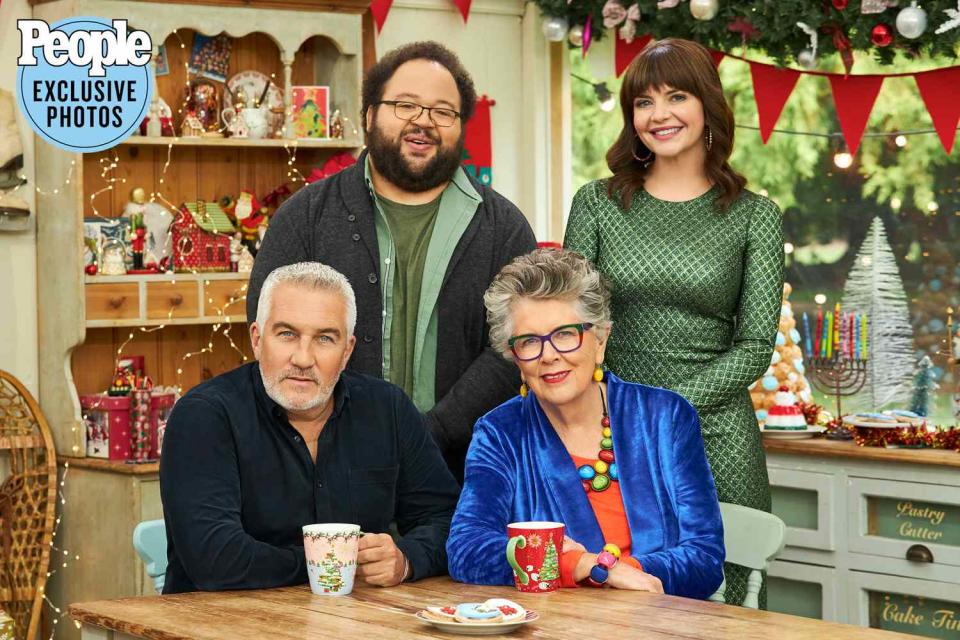 <p>The Roku Channel</p> Paul Hollywood, Zach Cherry, Casey Wilson and Prue Leith