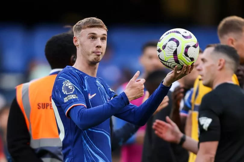 Cole Palmer with the match ball