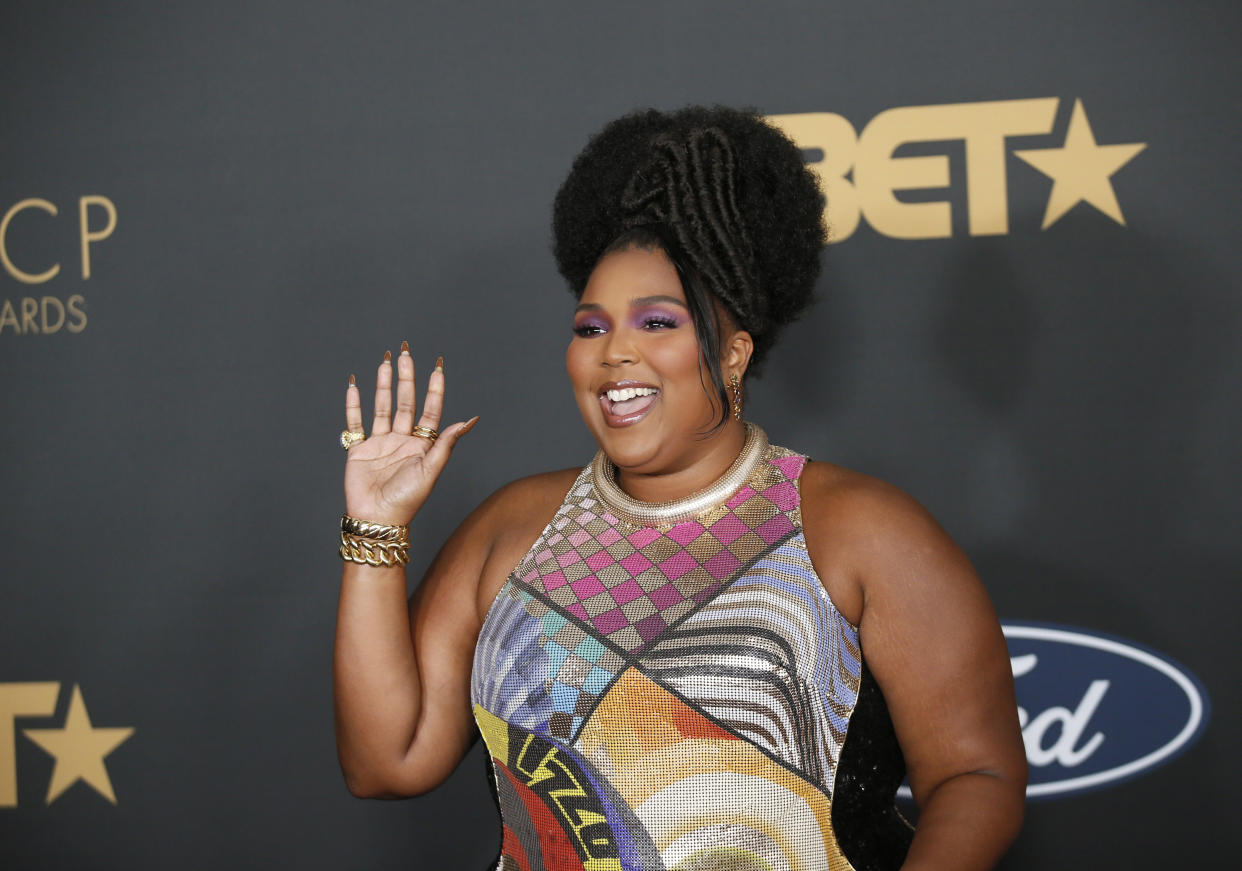 Lizzo, seen here at the 51st NAACP Image Awards in February, has faced backlash over trying a smoothie cleanse. (REUTERS/Danny Moloshok)