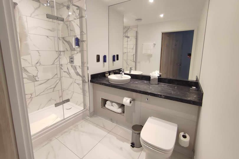 The bathroom was also nice and big -Credit:WalesOnline