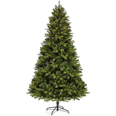 NOMA 7-Foot Pre-lit Christmas Tree with Lights. (Photo: Amazon)