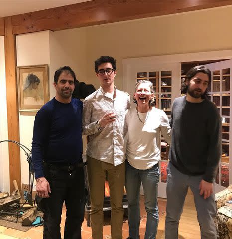 <p>Noah Kahan Instagram</p> Noah Kahan and his family on Christmas in 2018.