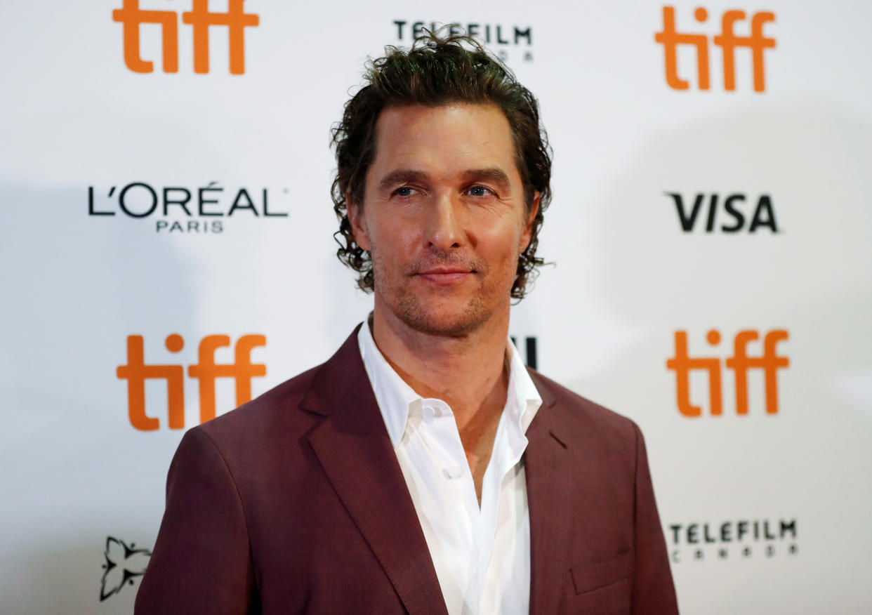 Actor Matthew McConaughey arrives for the world premiere of White Boy Rick at the Toronto International Film Festival (TIFF) in Toronto, Canada, September 7, 2018. REUTERS/Mario Anzouni