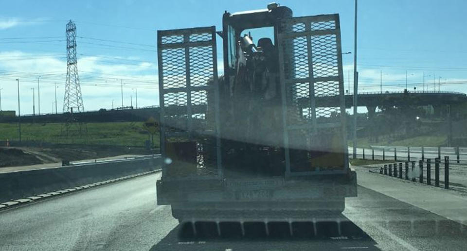 Police believe this truck may have been involved in the incident. Source: Victoria Police