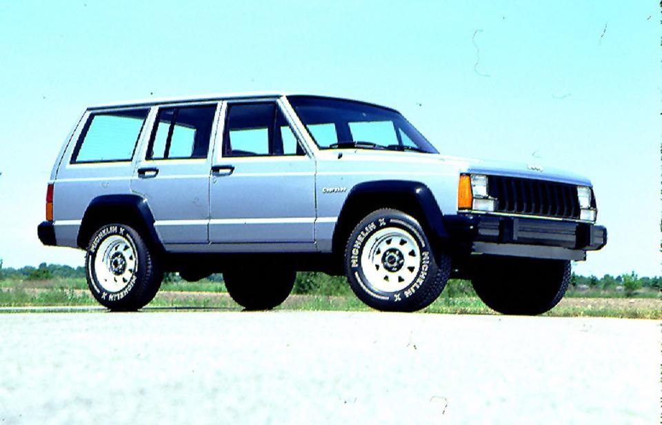 <p>The Cherokee XJ was the first all-new Jeep SUV in decades when it appeared in the early '80s. It had lightweight construction and a powerful inline six-cylinder engine, and it was the first Jeep to abandon body-on-frame construction for a unibody. Because it was a Jeep, engineers retained a solid-axle suspension with a new coil-spring four-link design up front and traditional leaf springs in the rear. This, combined with Jeep’s solid four-wheel drive systems, gave the Cherokee better performance off-road than any of its rivals.</p>