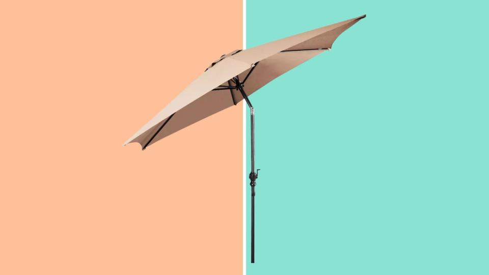 This Costway six-rib patio umbrella is stylish, user-friendly and on sale at Target right now.