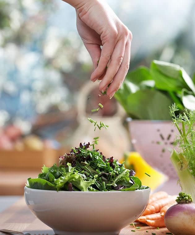 Salads for everyone. Photo: Getty