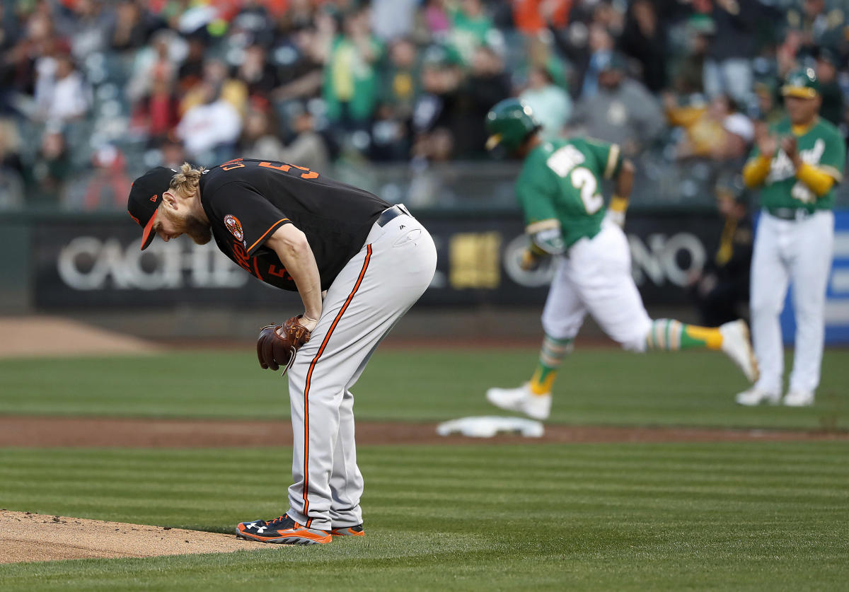 The Orioles' Dylan Bundy made arguably the worst start in MLB history