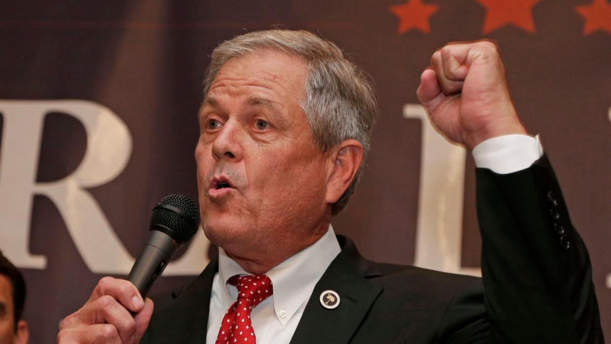 Mandatory Credit: Photo by AP/Shutterstock (8874173c)Republican Ralph Norman speaks to supporters at a campaign party in Rock Hill, S.