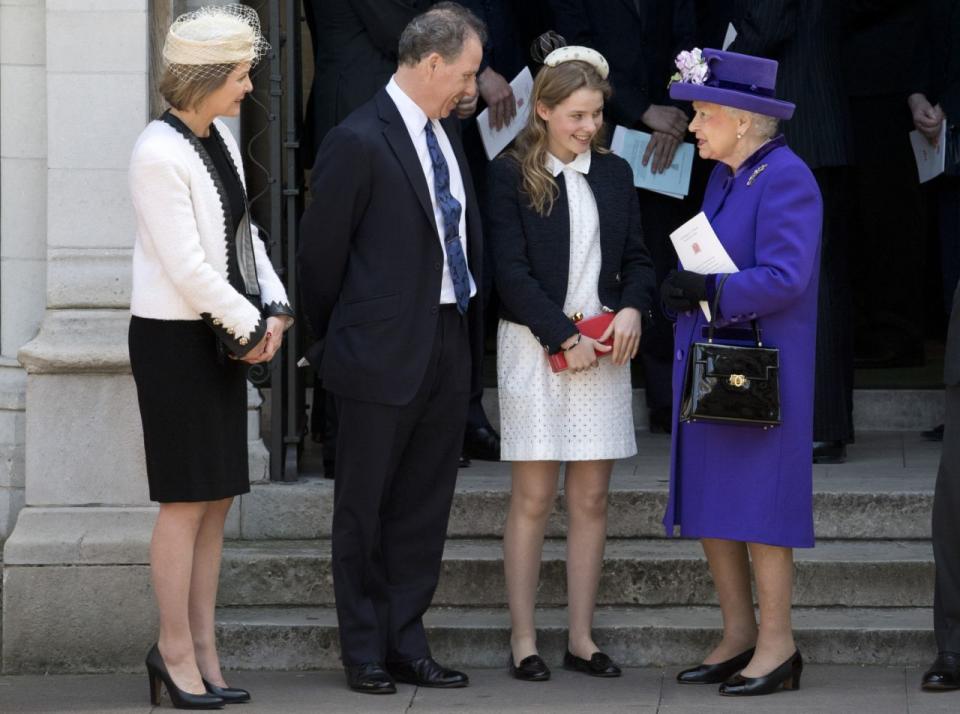 Serena, David und Tochter Margarita Armstrong-Jones begrüßen die Königin. Foto: Getty Images