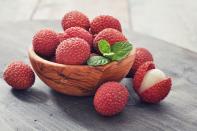 <p>A French study published in the <em>Journal of Nutrition</em> found that lychee has the second-highest level of heart-healthy polyphenols of all fruits tested—nearly 15 percent more than the amount found in grapes. Serve by peeling or breaking the outer covering just below the stem. Use a knife to remove the black pit. Add to stir-fries or skewer onto chicken kebabs to add a naturally sweet flavor.</p>