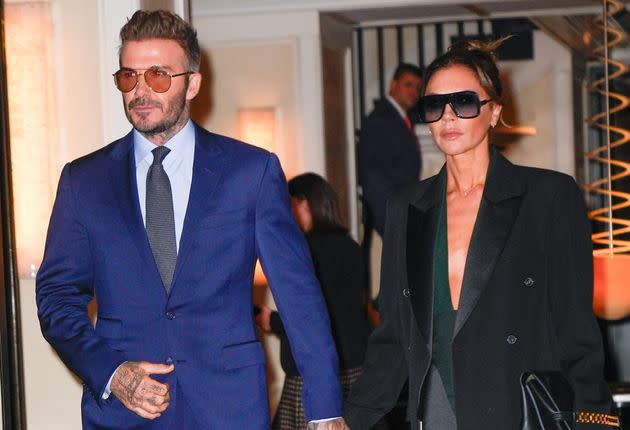 David and Victoria Beckham last year in New York