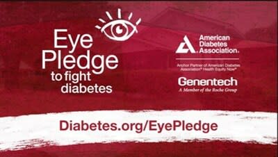 Eye Pledge to fight diabetes