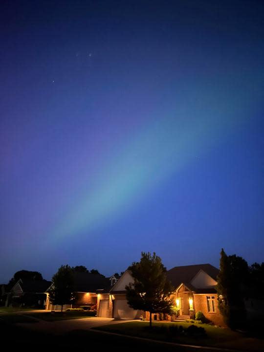 Northern lights in Derby on May 10, 2024 (Courtesy: Terri Shippen)