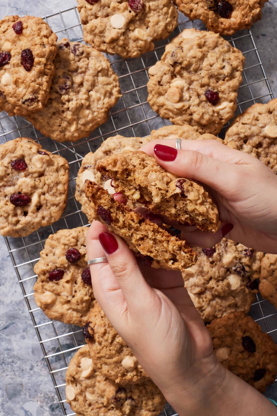 Oatmeal Cranberry White Chocolate Cookies