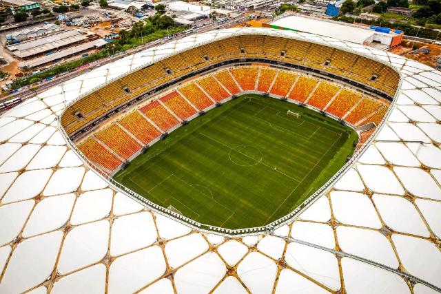 Brazil inaugurate Manaus' World Cup stadium