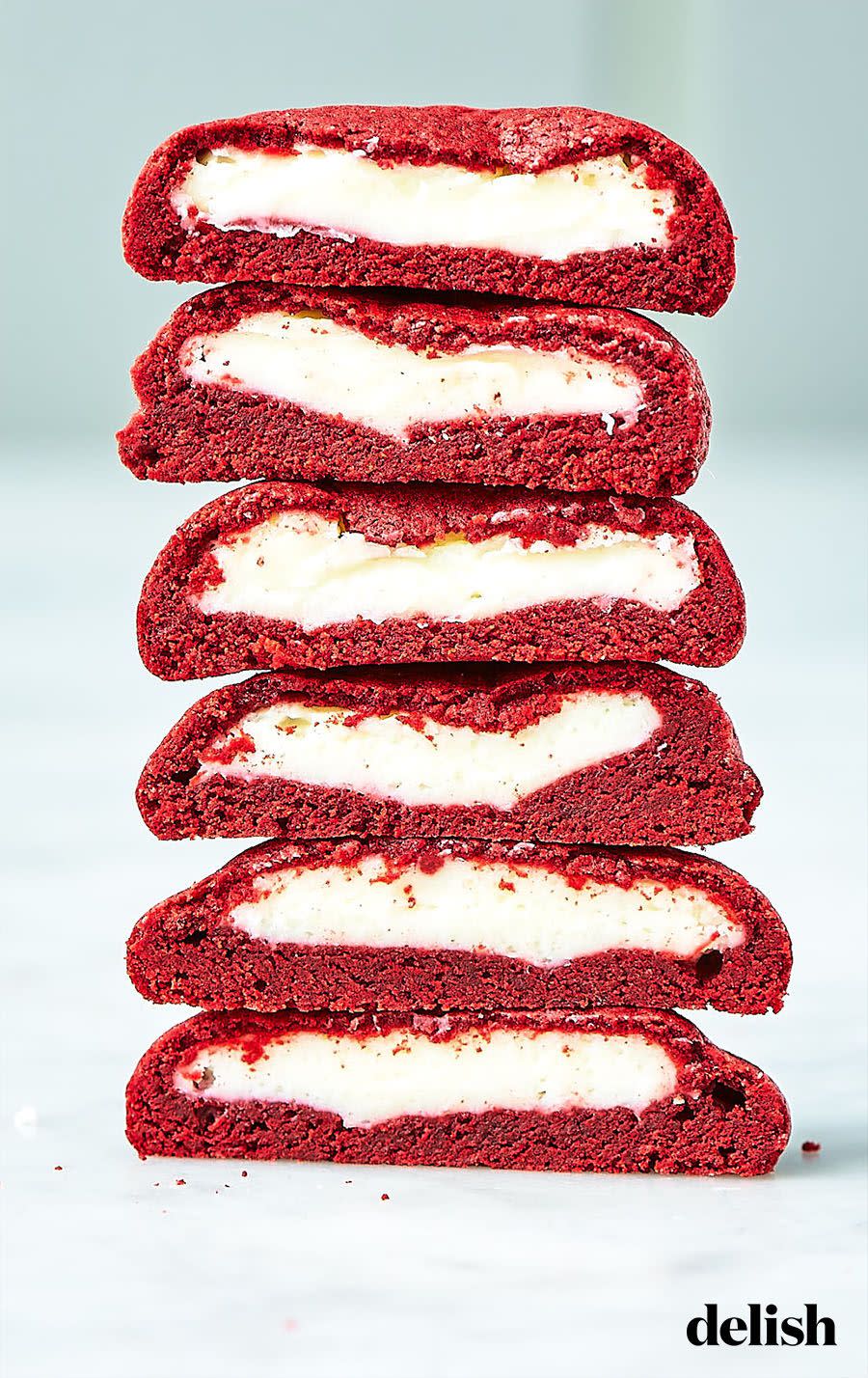 Inside Out Red Velvet Cookies