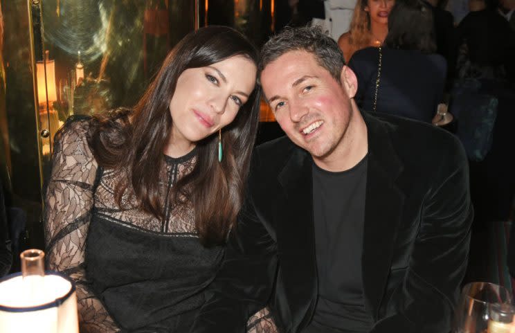 Liv Tyler and her partner, David Gardner