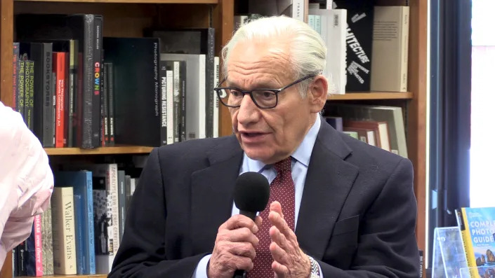 Bob Woodward on the set of the Yahoo News Skullduggery podcast at Politics & Prose in Washington, DC on April 28, 2022. (Michael Aitken for Yahoo News)