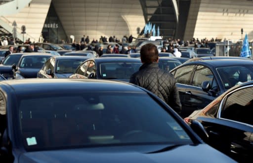 La grogne des chauffeurs Uber (AFP)