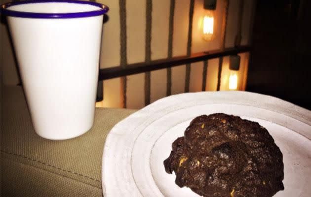 Ryan made it up to Blake with cookies and milk. Aww. Photo: Instagram/blakelively