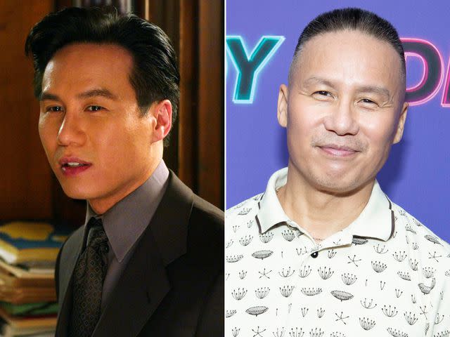 <p>Will Hart/NBCU Photo Bank/NBCUniversal/Getty ; Santiago Felipe/Getty</p> B.D. Wong as Dr. George Huang on 'Law & Order: SVU.' ; BD Wong attends the 'Joy Ride' New York Screening at Metrograph on June 28, 2023 in New York City.
