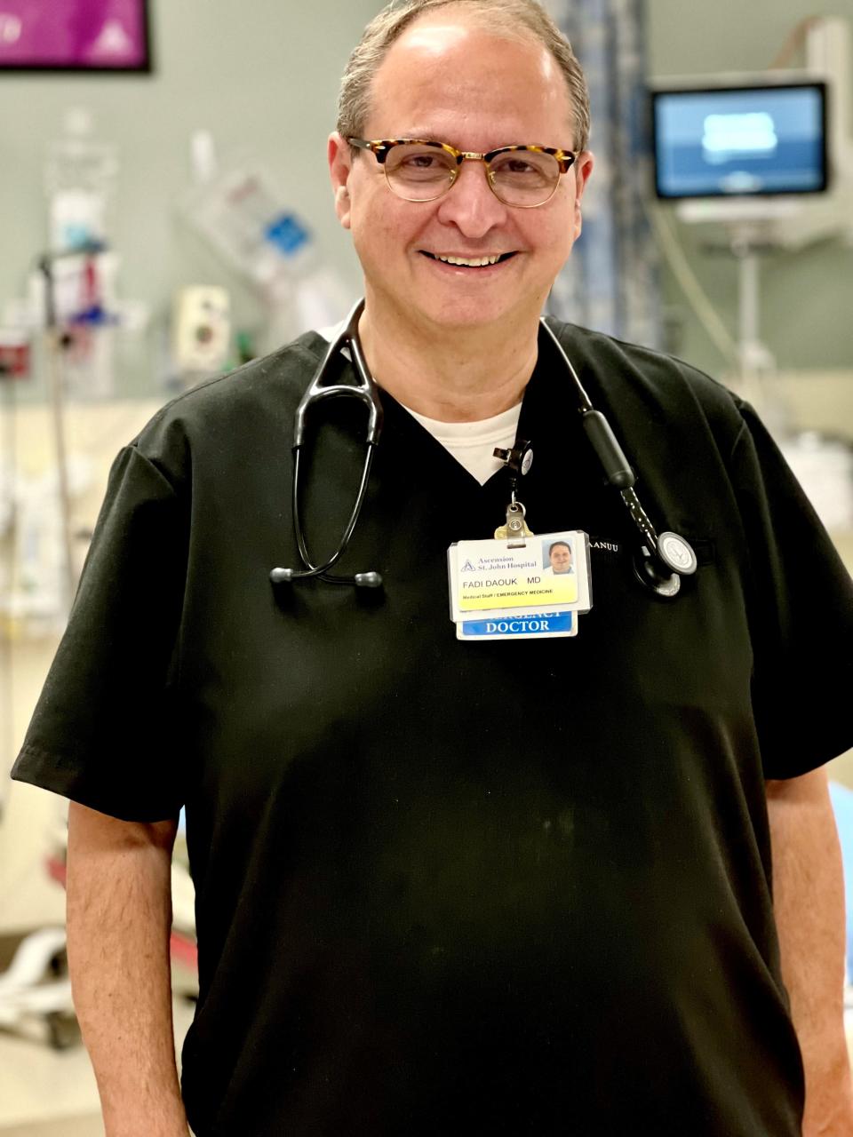 Dr. Fadi Daouk, an attending emergency department physician at Ascension St. John Hospital in Detroit.