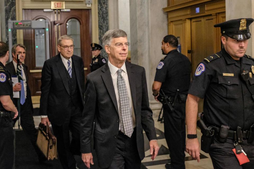 Bill Taylor, the top US Diplomat to Ukraine, testified to House committees in the Donald Trump impeachment inquiry (Getty Images)