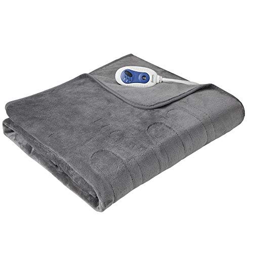 1) Beautyrest Heated Electric Throw with Foot Pocket