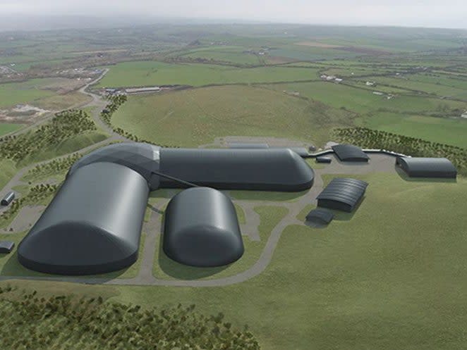 <p>An artist’s impression of the proposed coal mining facility in Copeland</p> (West Cumbria Mining)