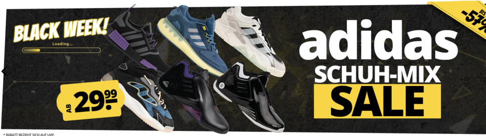 Adidas-Schuhe ab 29,99 Euro – jetzt im Marken-Outlet! (Bild: SportSpar)