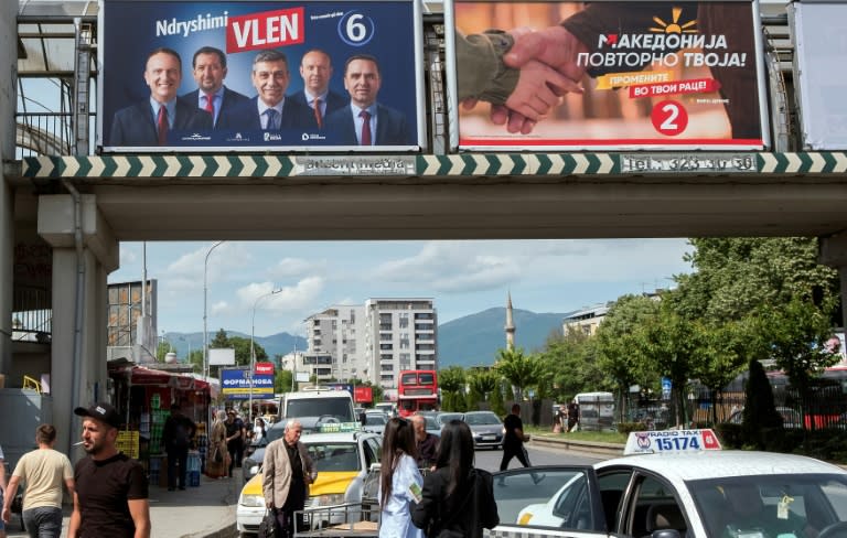In Nordmazedonien haben die Bürger am Mittwoch ein neues Parlament gewählt und in einer Stichwahl über einen neuen Präsidenten abgestimmt. (Robert ATANASOVSKI)