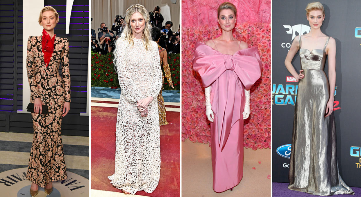 Elizabeth Debicki is a style chameleon when it comes to her red carpet looks. (Getty Images)