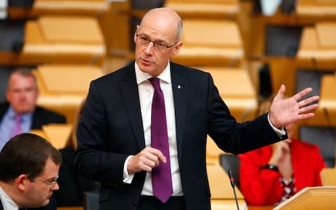 John Swinney intervened on behalf of a private school in his constituency - Credit: PA