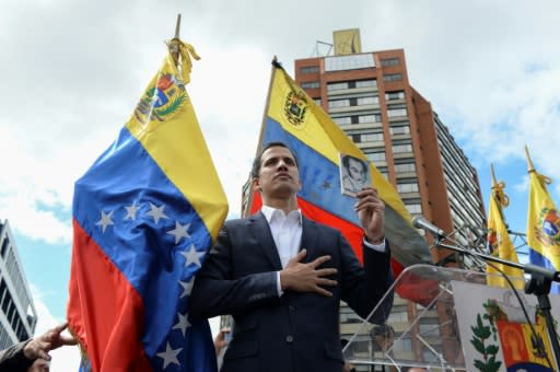 Opposition leader Juan Guaido says government mismanagement has "destroyed" Venezuela's electricity system