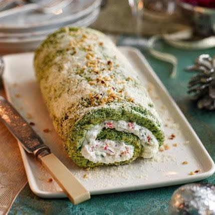 <p>An eye-catching offering that is served at room temperature, so no last-minute stress. Check the cheese you are using is suitable for vegetarians.</p><p><strong><strong>Vegetarian Christmas recipe: </strong><strong><a href="https://www.goodhousekeeping.com/uk/christmas/christmas-recipes/spinach-roulade" rel="nofollow noopener" target="_blank" data-ylk="slk:Spinach roulade" class="link ">Spinach roulade</a></strong></strong> </p>