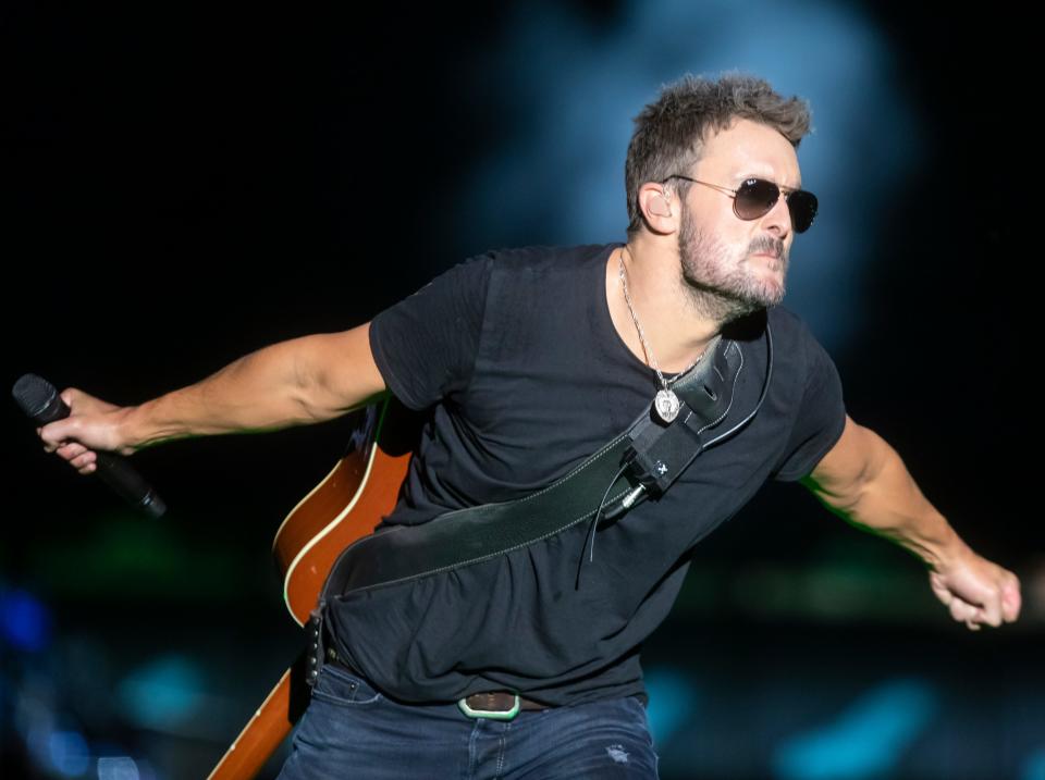 Eric Church performs at Nissan Stadium Saturday, May 25, 2019.