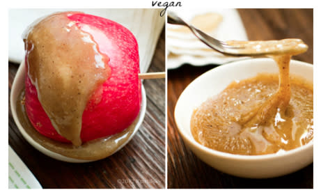 3-Ingredient Vegan Caramel Apples