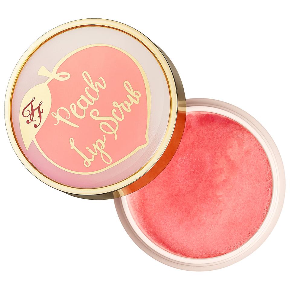 9) Too Faced Peach Lip Scrub