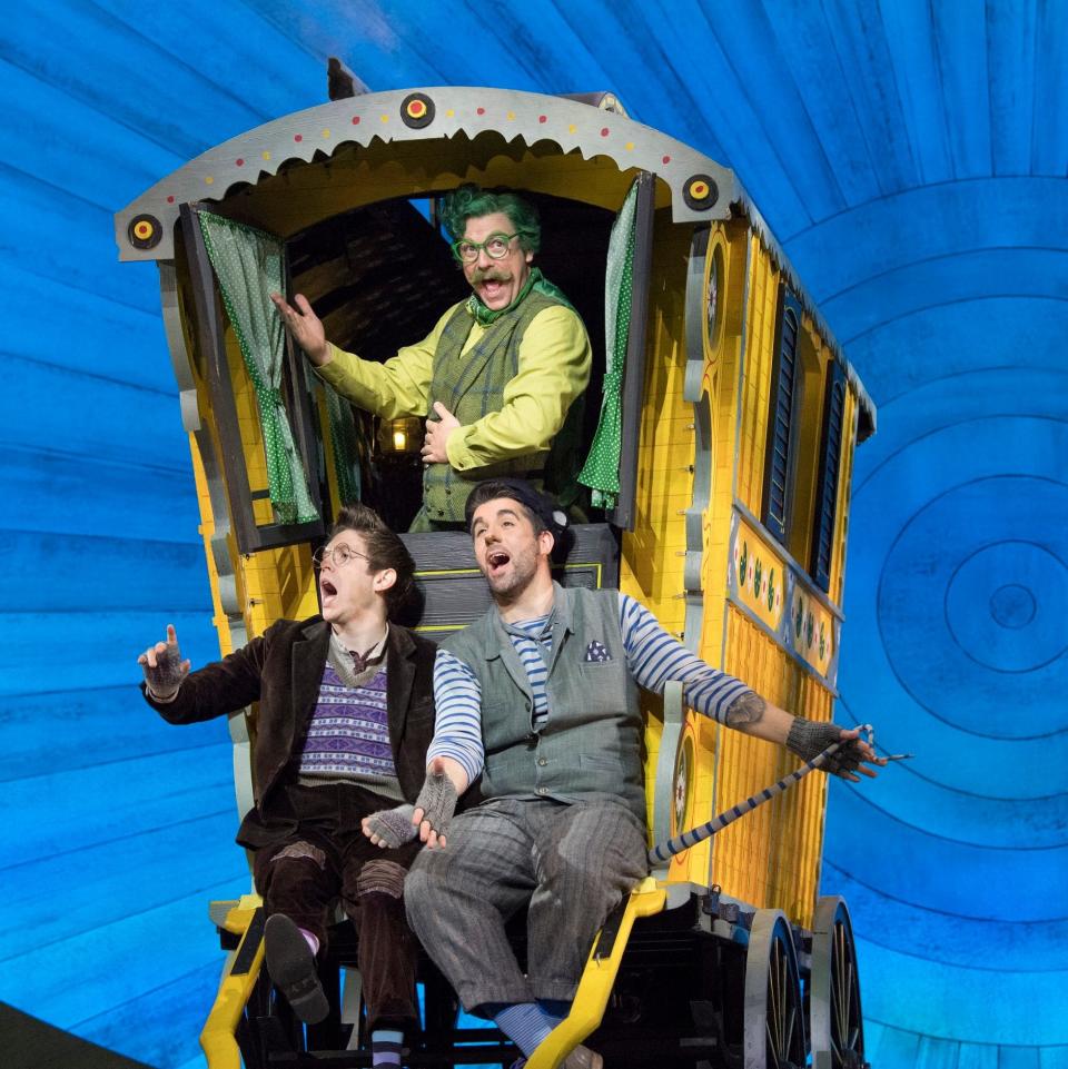 Rufus Hound, Craig Mather and Simon Lipkin in Wind in the Willows - Credit: Alastair Muir