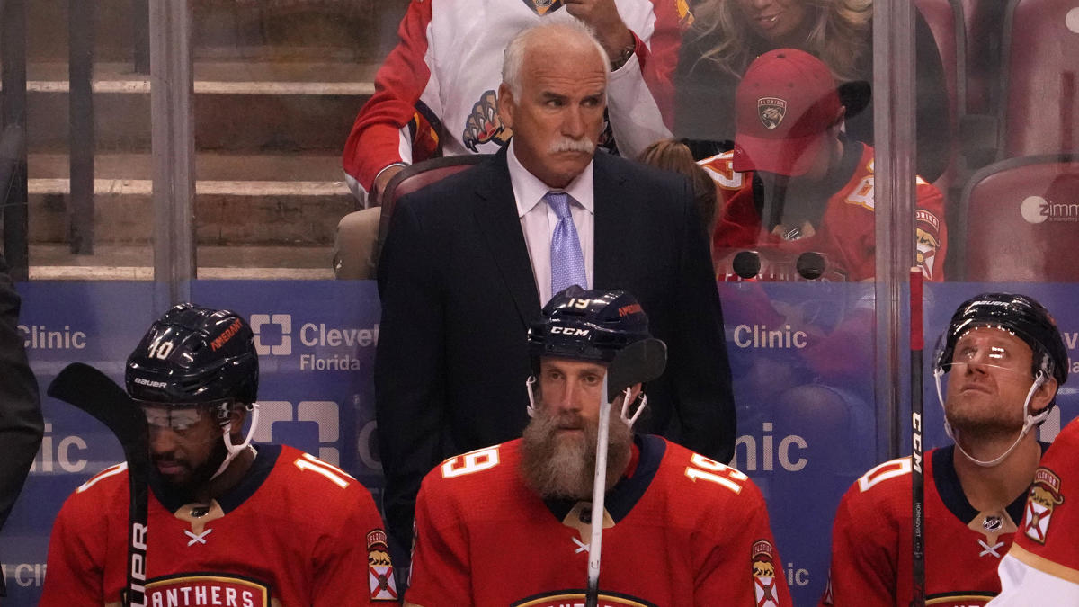 Colorado Avalanche head coach Joel Quenneville (R) wears his old Colorado  Rockies hockey jersey during press conference unveiling the NHL's and  Colorado Avalanche's newly designed Reebok Rbk EDGE uniforms at the Pepsi