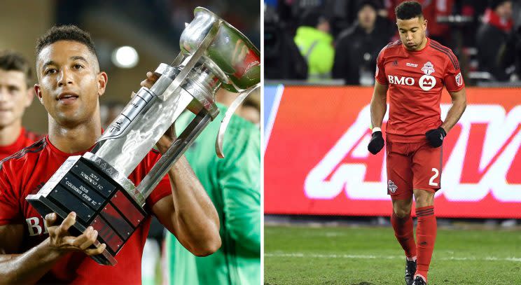 Morrow was at the heart of both the highs and lows of TFC’s 2016 season, an ever-present on the run to the MLS Cup final before missing the crucial penalty in the deciding shootout. Frank Gunn/The Canadian Press via AP