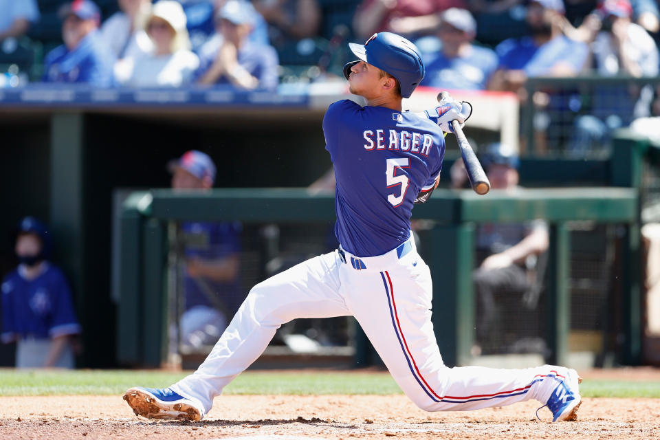 德州遊騎兵本季補強了Corey Seager。(Photo by Christian Petersen/Getty Images)