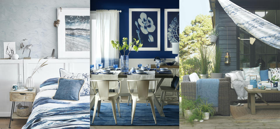 Ways to introduce shoreside colors and textures