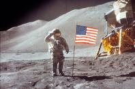 <p>The flag moving in the wind, no stars in the sky whatsoever, the misaligned shadows—these have all been points made in the conspiracy theory that Neil Armstrong <em>didn't </em>take the first "leap for mankind" on the moon in 1969. For years, <a href="https://www.popularmechanics.com/space/moon-mars/a28434260/moon-landing-hoax-conspiracists/" rel="nofollow noopener" target="_blank" data-ylk="slk:conspiracists have argued that NASA staged the landing;elm:context_link;itc:0;sec:content-canvas" class="link ">conspiracists have argued that NASA staged the landing</a> and that the secret has been protected by the CIA ever since. </p>