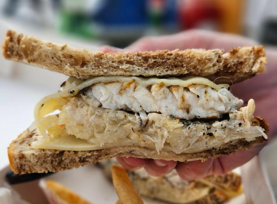 The grouper Reuben at Star Fish Company in Cortez photographed March 5, 2024.