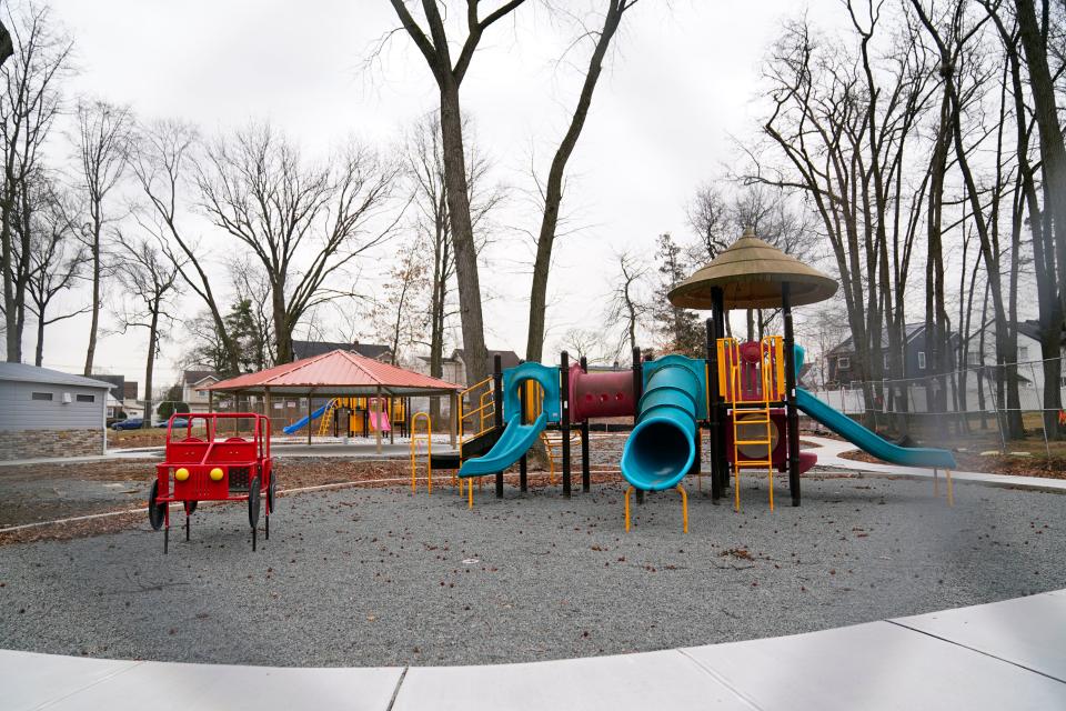 Ongoing construction at Staib Park in Hackensack on Thursday, Feb. 9, 2023.