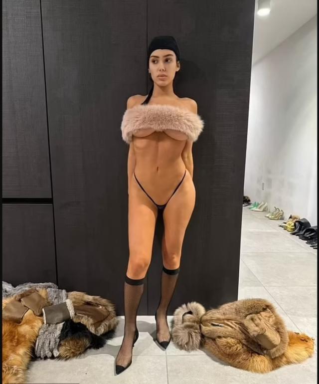 Kanye West's wife Bianca Censori shows off her breasts in another