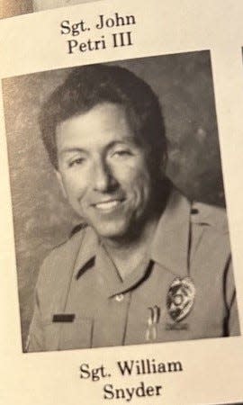 Sgt. William Snyder with the Miami-Dade County police in a photograph taken in the early 1990s.