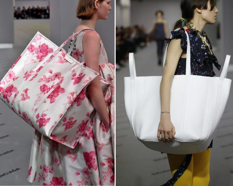 Viele der aktuellen Balenciaga-It-Bags sehen aus wie Einkaufstaschen. (Bild: ddp Images)